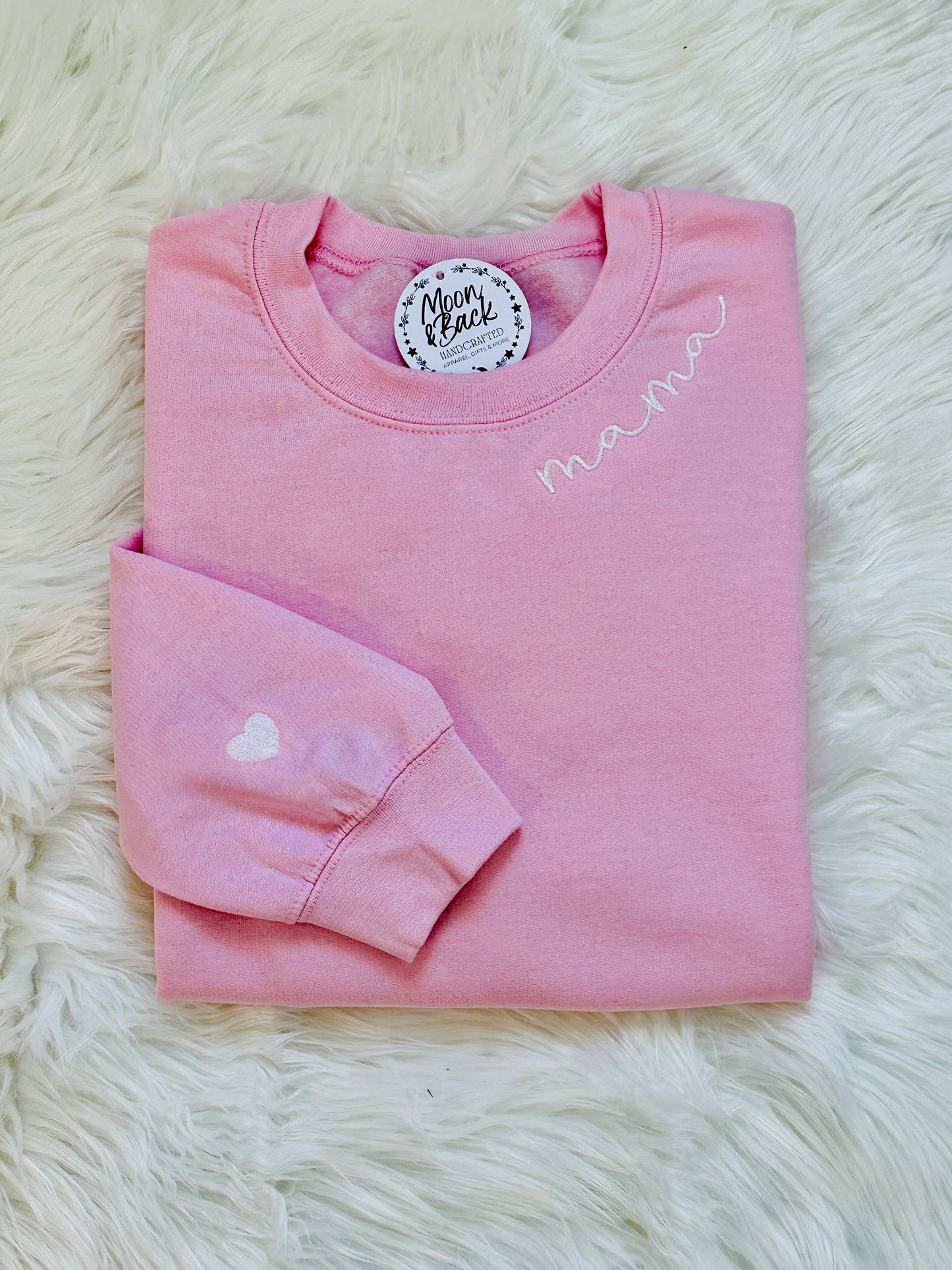Custom Collar Embroidered Sweatshirt