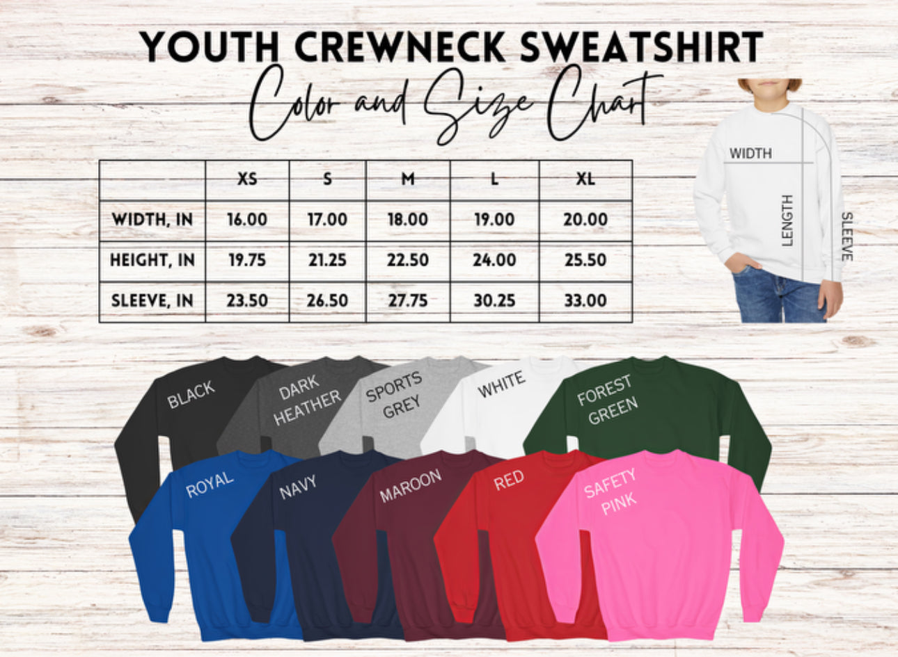 Princess Est. Custom Embroidered Sweatshirt Youth