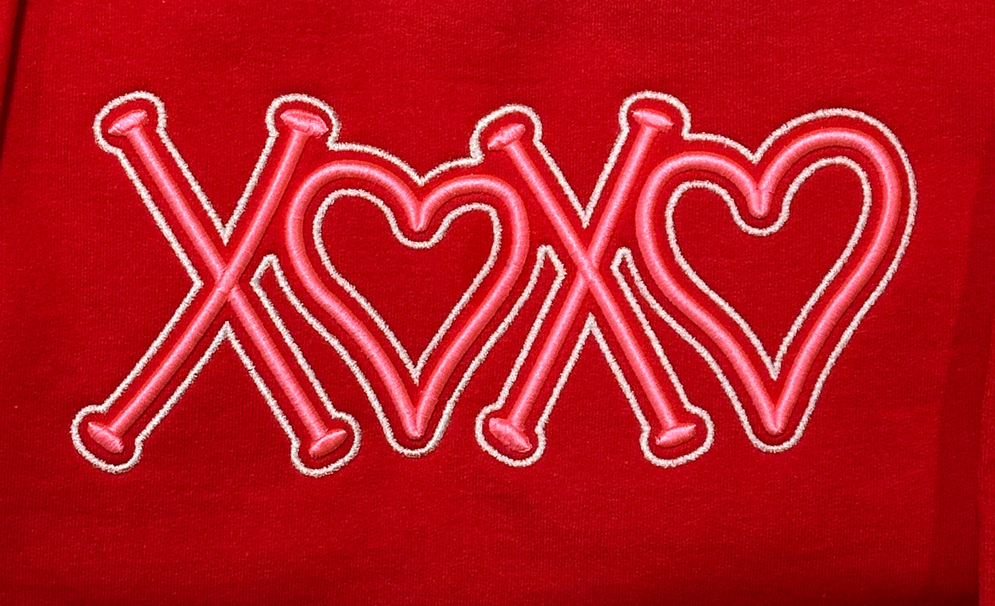 X Heart X Heart 3D Embroidery Sweatshirt