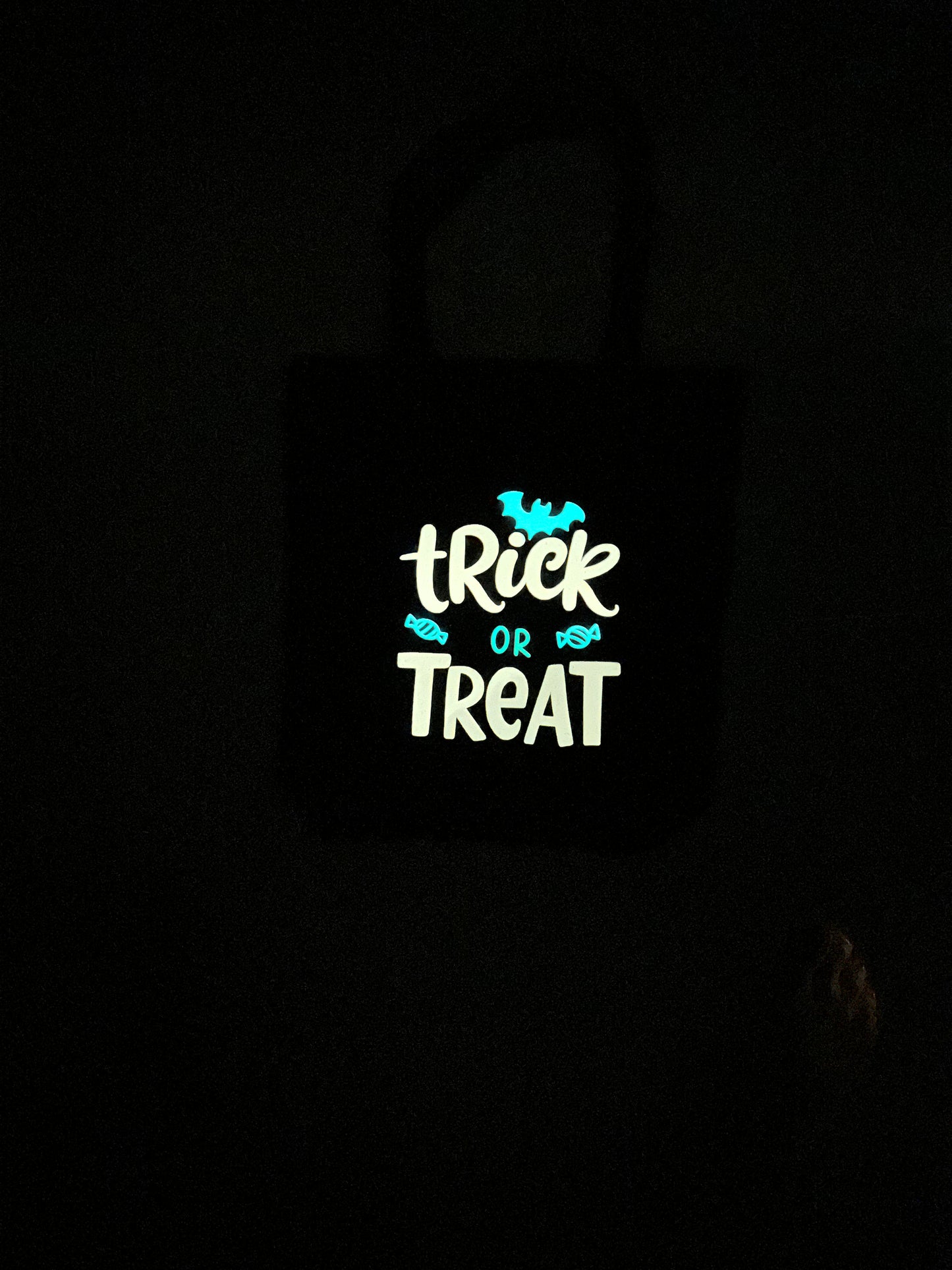 Personalized, Glow In The Dark - Trick or Treat Halloween Bag