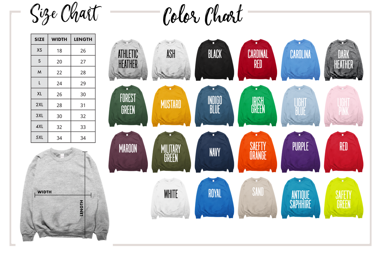 Custom Collar Embroidered Sweatshirt