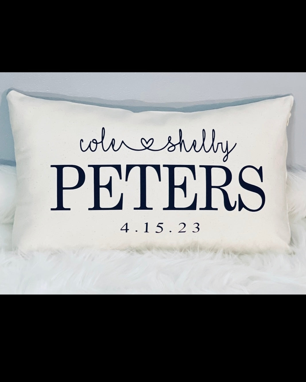 Pillow - Wedding, Personalized