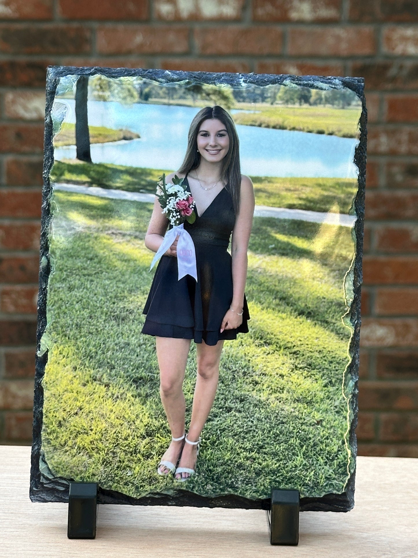 Personalized Slate Picture with Stand
