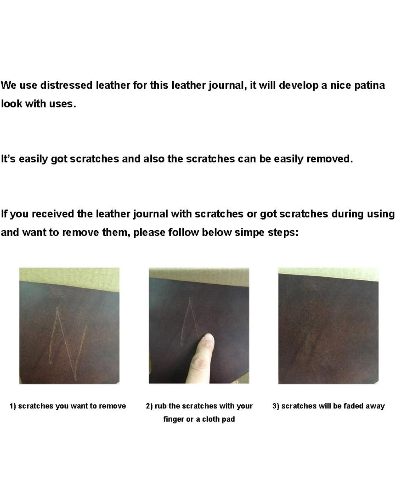 Custom Vintage Style Leather Cover Journal