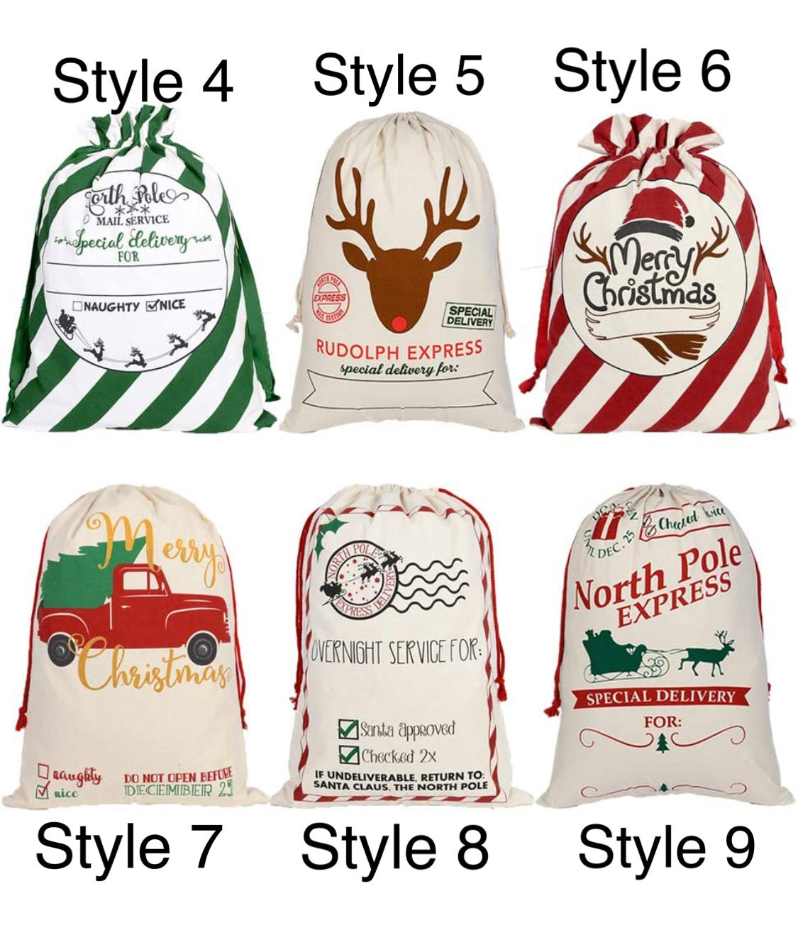 Santa Sacks - Personalized