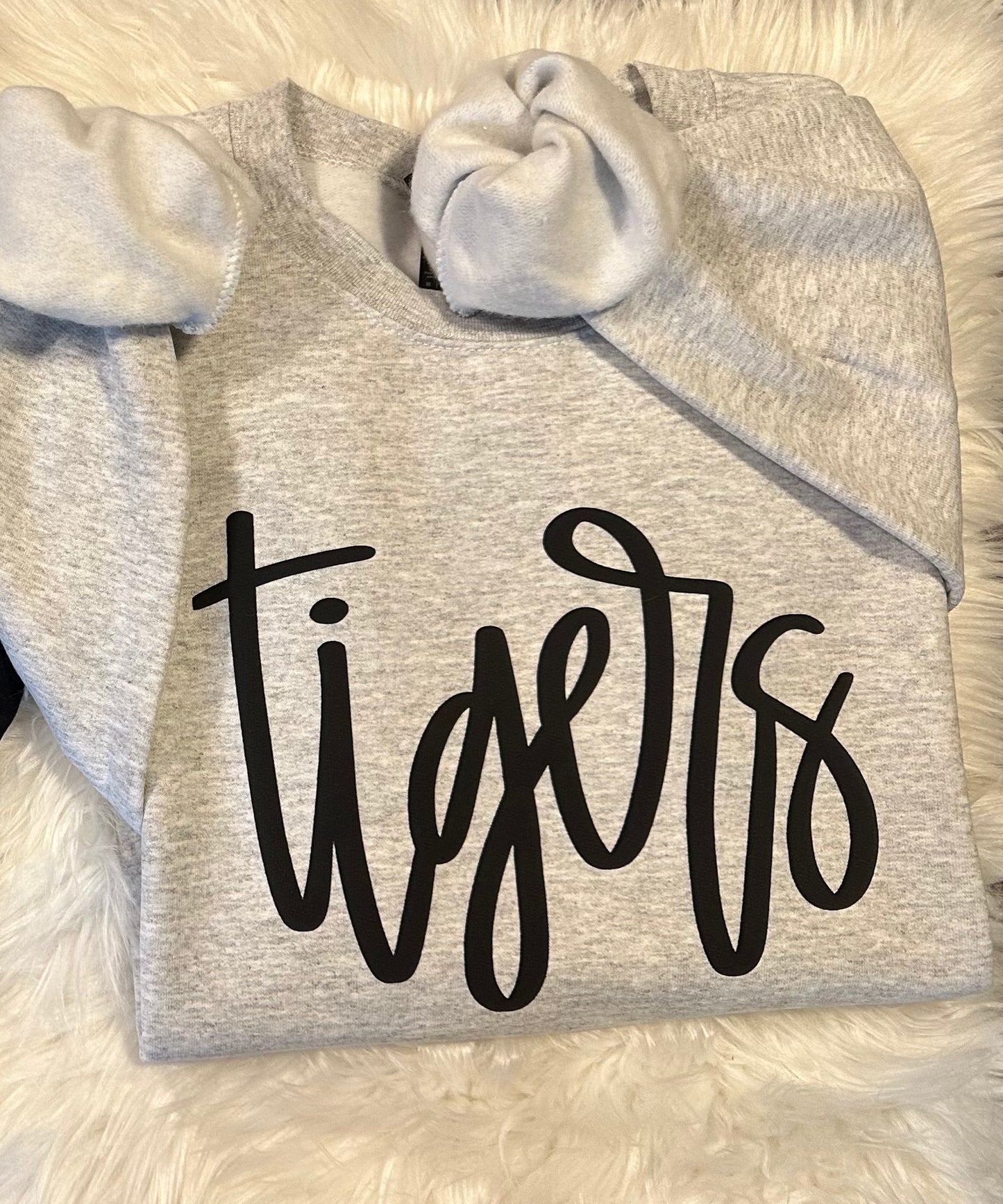 Tigers Cursive Puff Sweatshirt