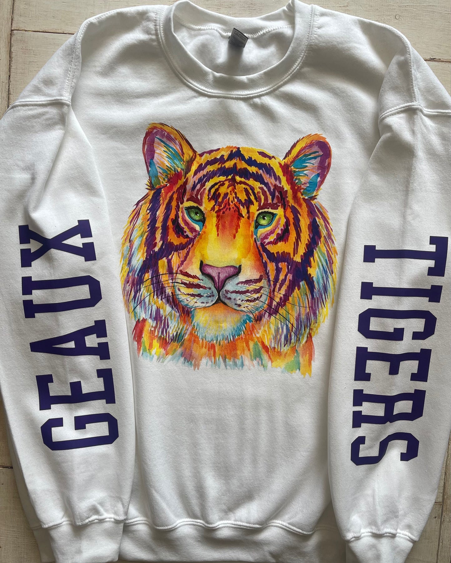 Watercolor Geaux Tigers