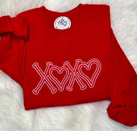 X Heart X Heart 3D Embroidery Sweatshirt