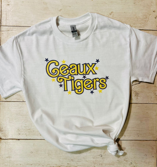 Geaux Tigers & Stars T-Shirt Youth/Adult