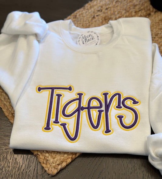 Tigers 3D Embroidery Sweatshirt