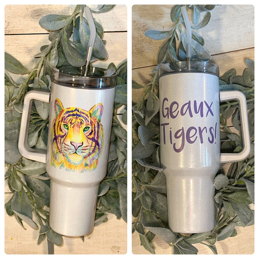 Geaux Tigers 40oz Hogg Tumbler