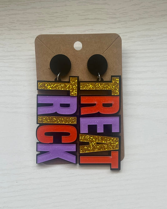 Trick Treat Halloween Earrings