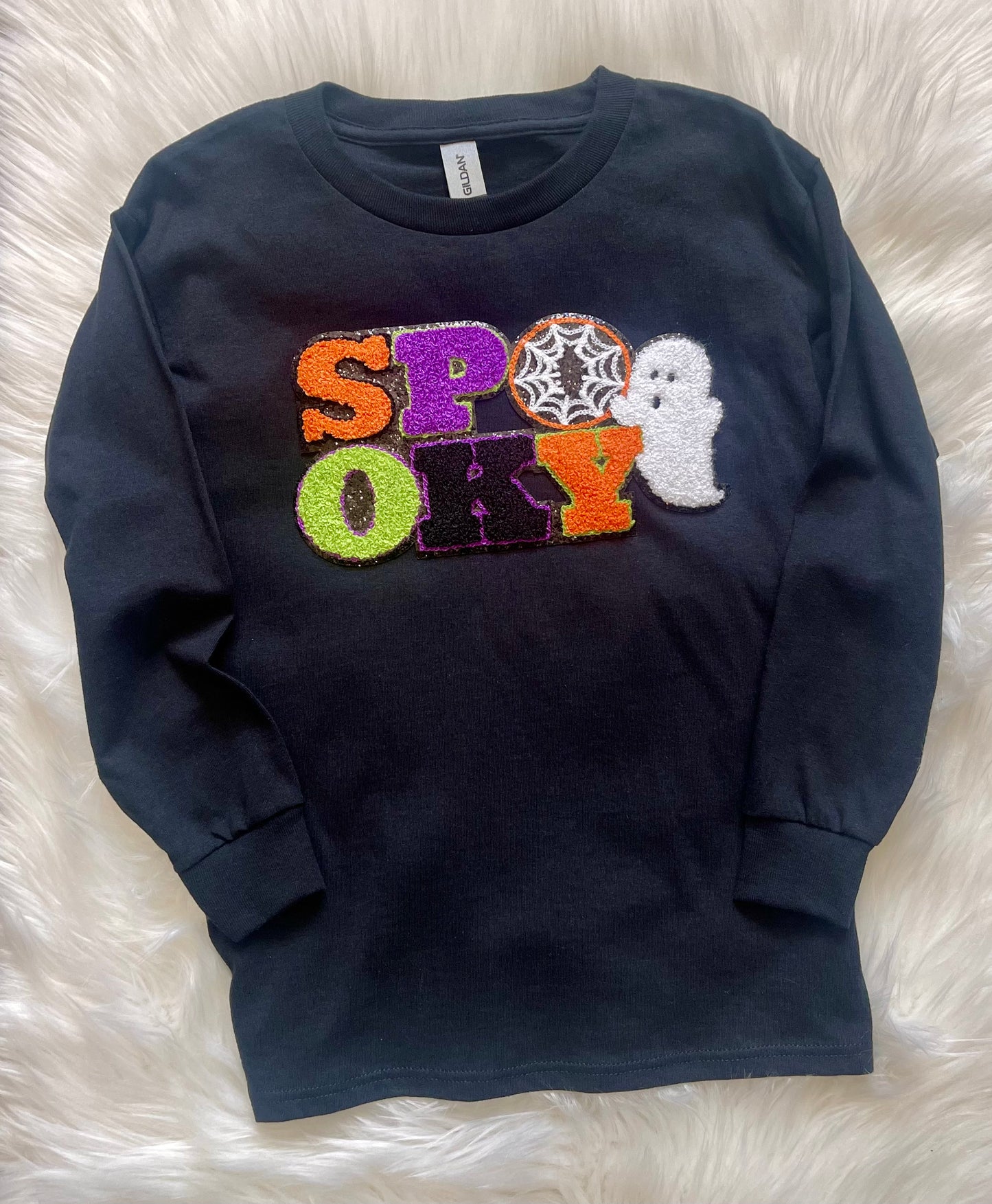 Spooky Chenille Patch Sweatshirt - Adult