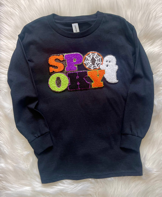 Spooky Chenille Patch Sweatshirt - Adult