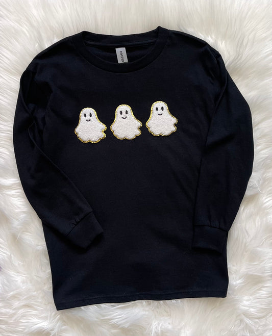 Ghosts Chenille Patch Sweatshirt - Youth