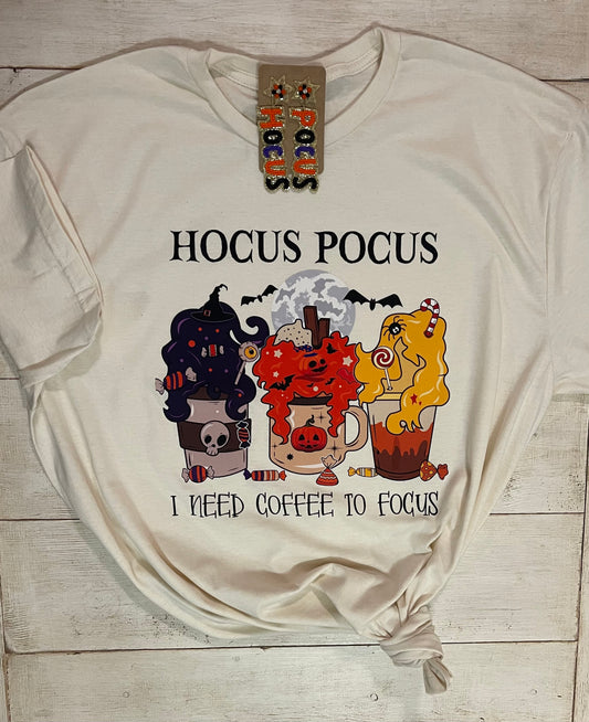 Hocus Pocus I Need Coffee To Focus T-Shirt