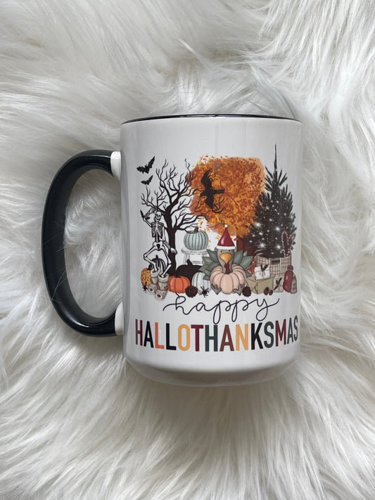 Happy Hallothanksmas Coffee Mug