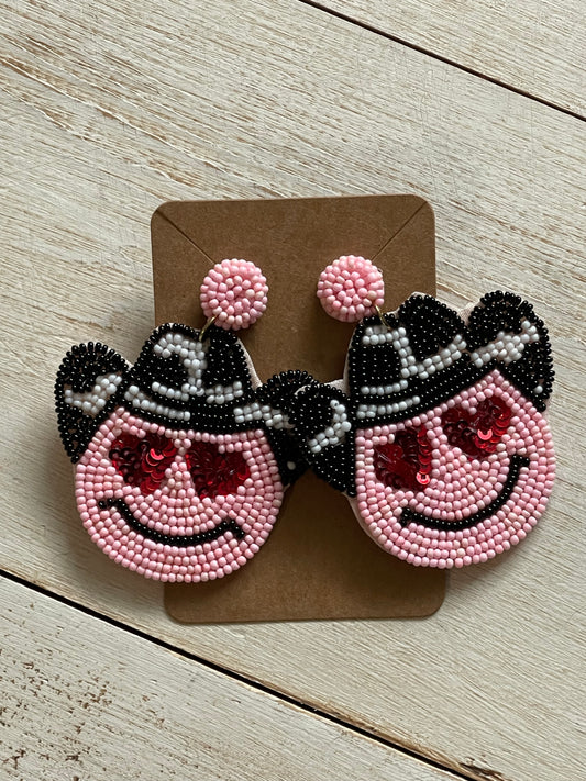 Howdy Heart Eye Earrings