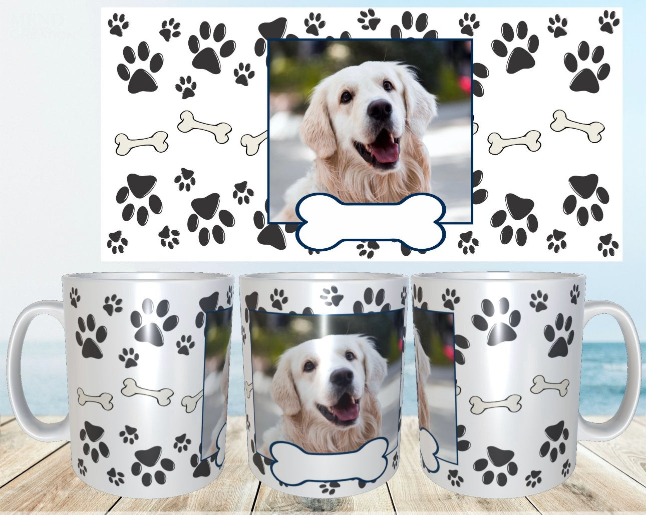 Dog Coffee Mug, Personalized