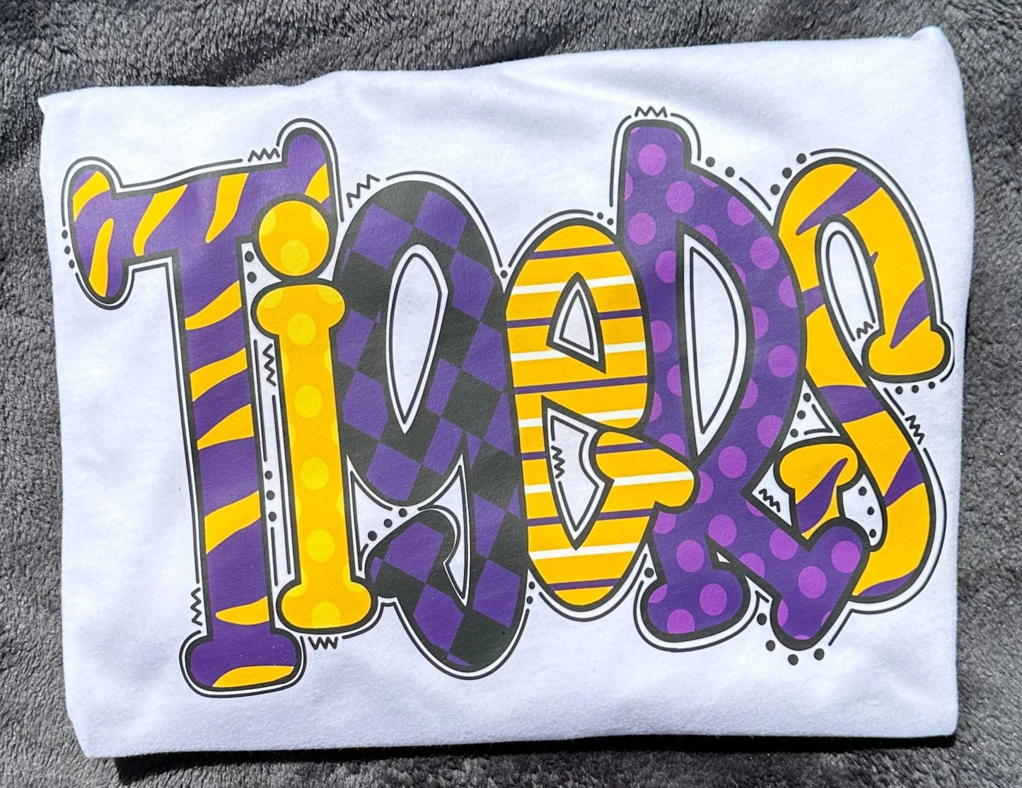 Tigers Doodle T-Shirt or Sweatshirt - Adult