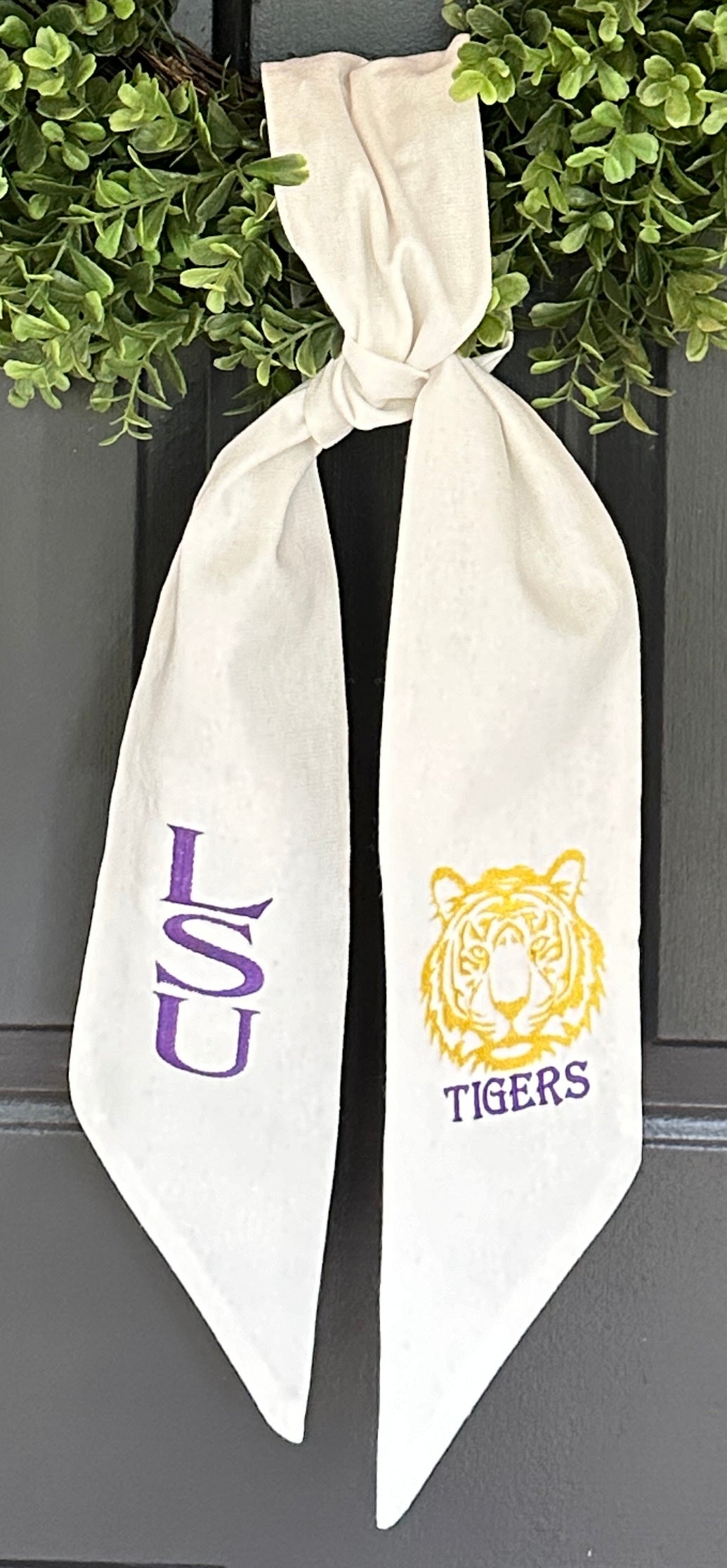 LSU Tigers Wreath Sash