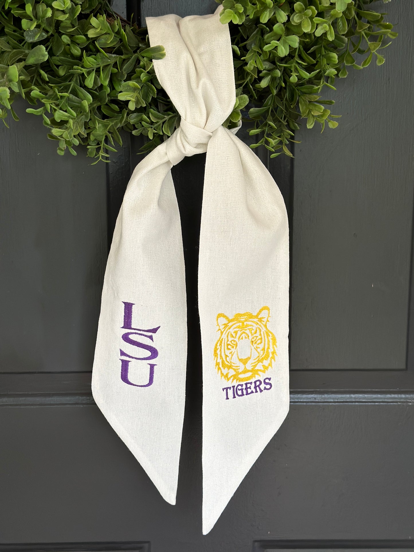 LSU Tigers Wreath Sash