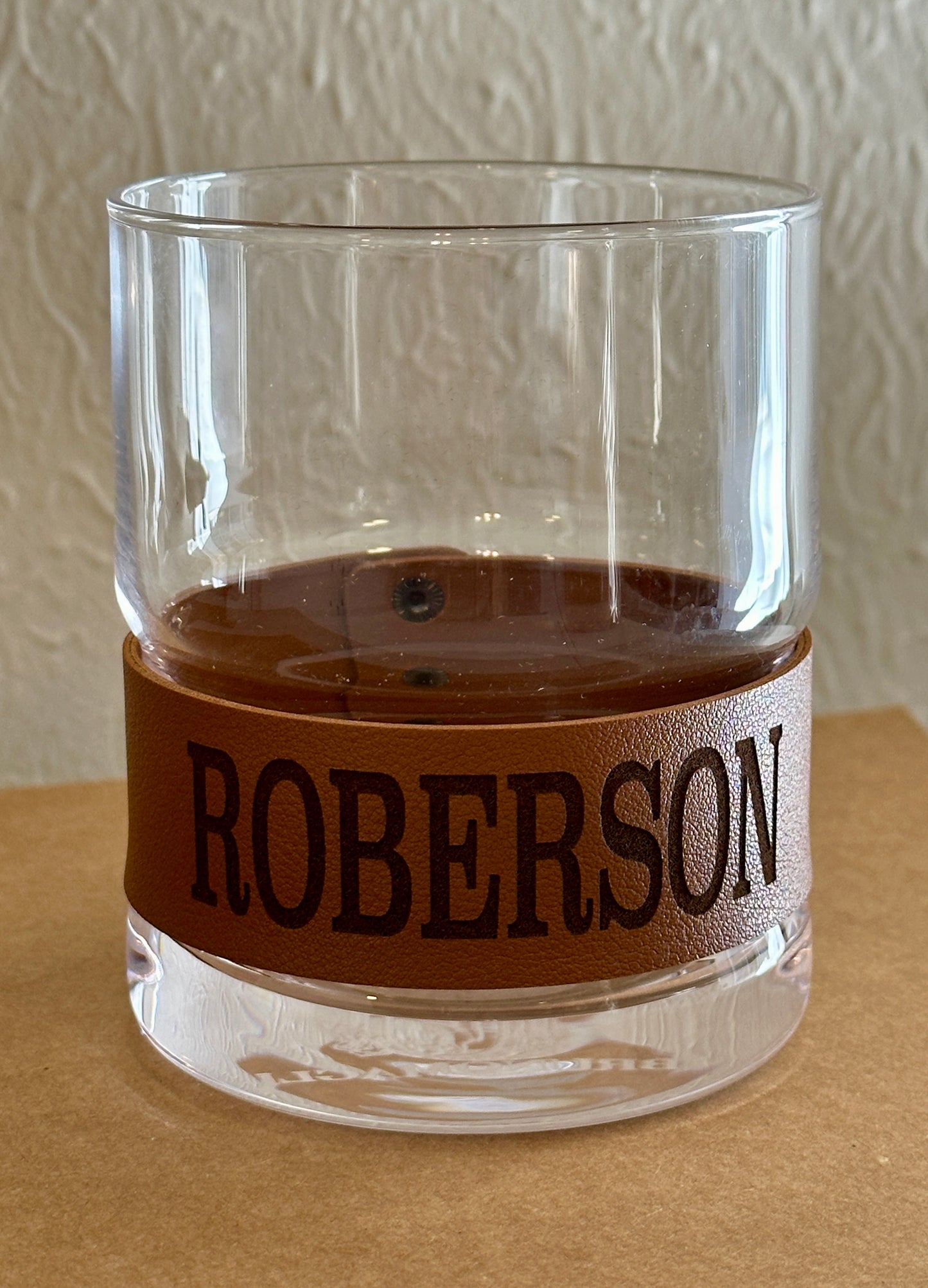 Custom Whiskey Glass Engraved