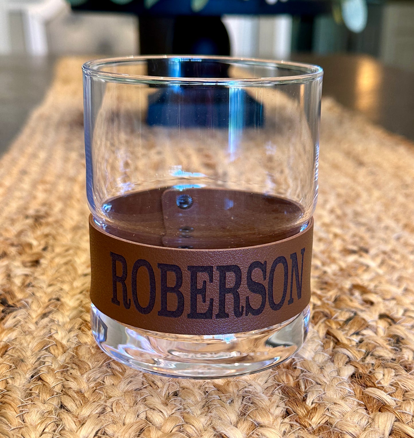 Custom Whiskey Glass Engraved