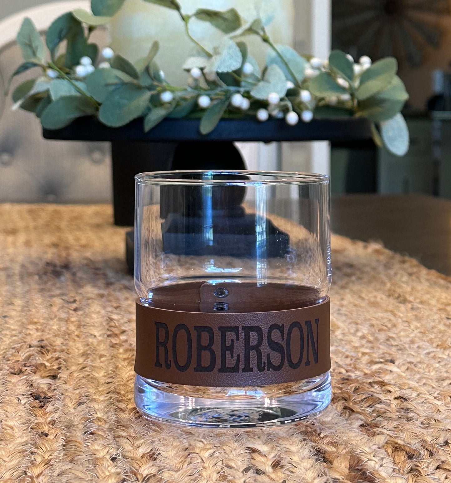 Custom Whiskey Glass Engraved