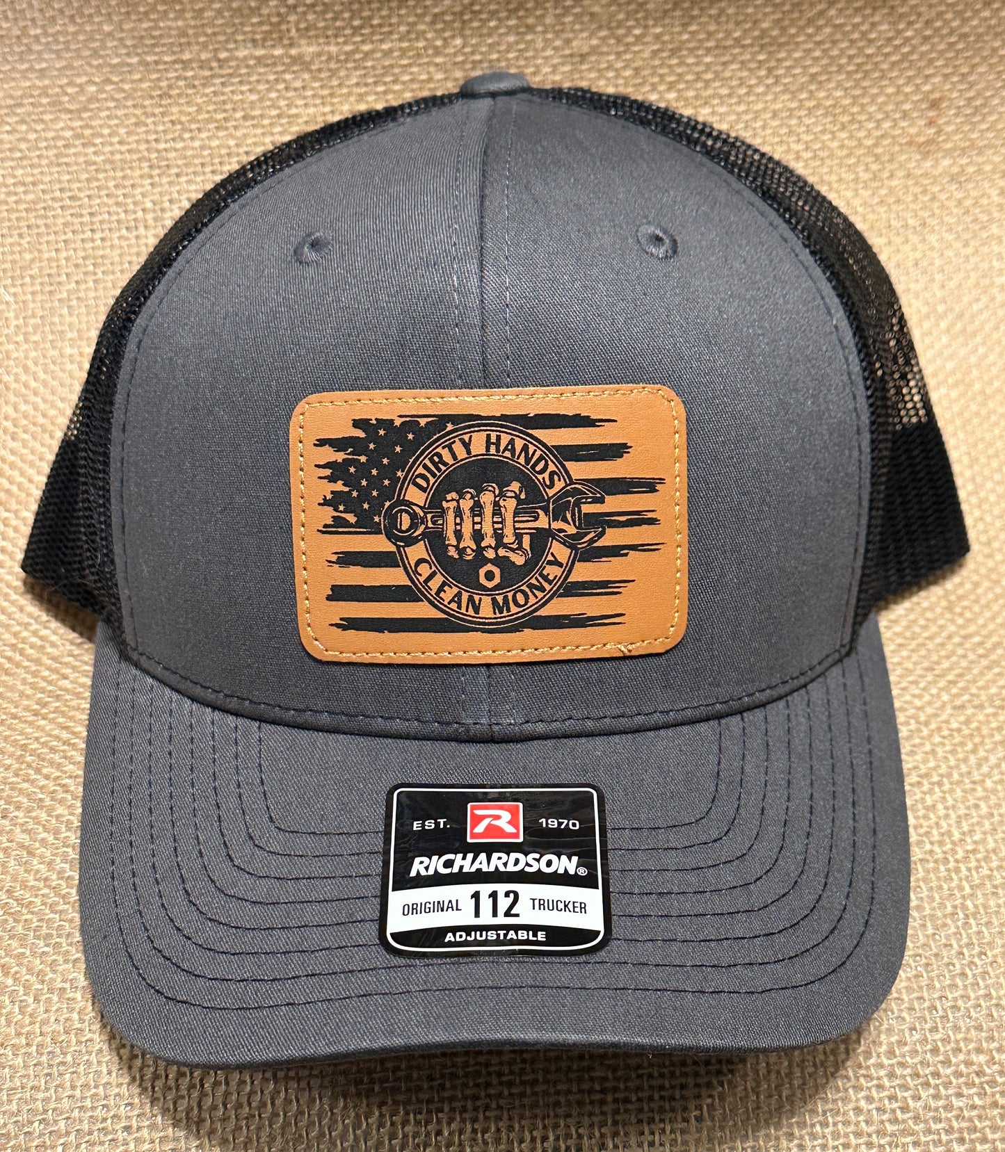 Dirty Hands Clean Money Patch Trucker Cap