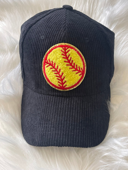 Softball & Baseball Chenille Patch Caps