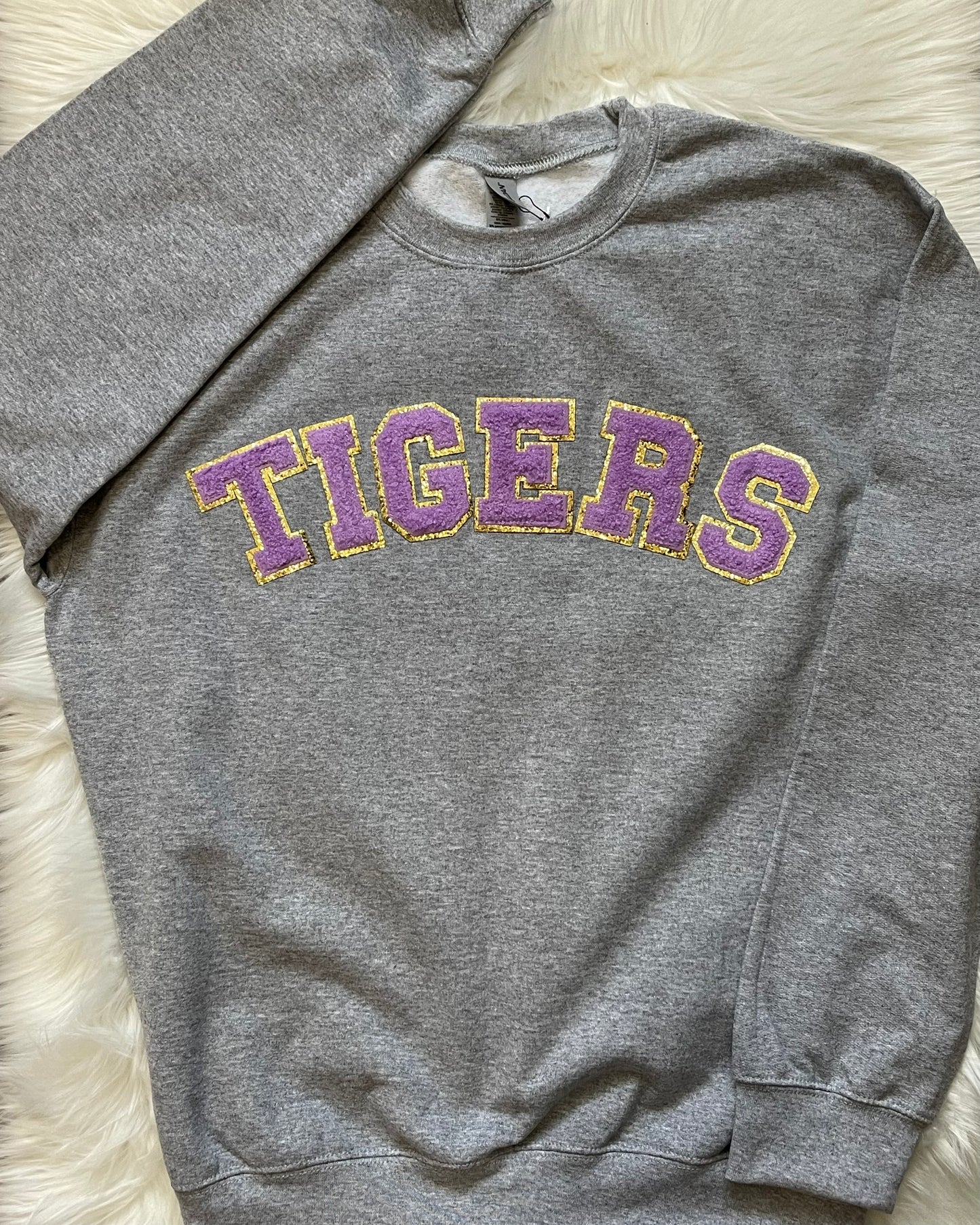 Tigers Chenille Patch Sweatshirt - Adult