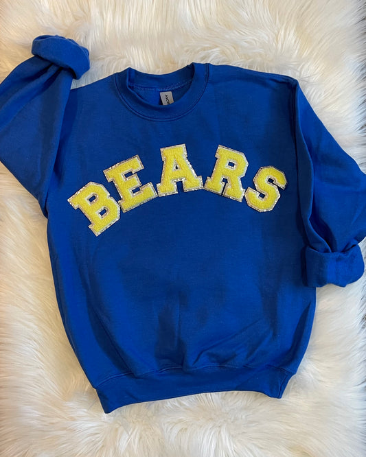 Bears Chenille Patch Sweatshirt - Adult