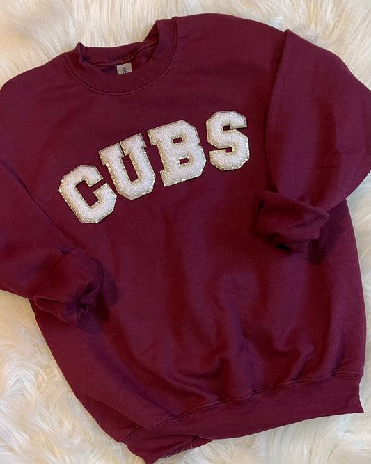 Cubs Chenille Patch Sweatshirt - Youth