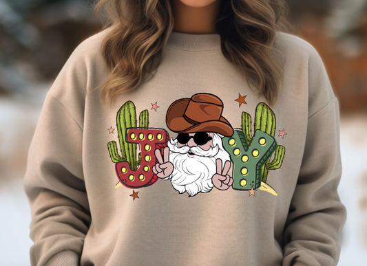 Joy Groovy Santa Sweatshirt