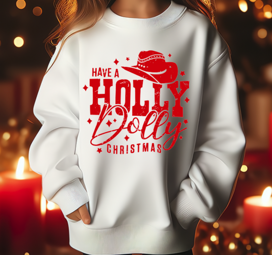 Holly Christmas Sweatshirt - Youth