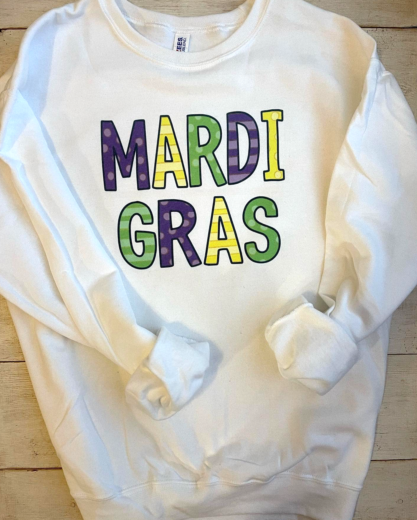 Mardi Gras Dots & Stripes Adult