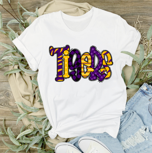 Tigers Doodle T-Shirt or Sweatshirt - Adult