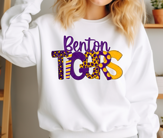 Benton Tigers Doodle Sweatshirt - Adult