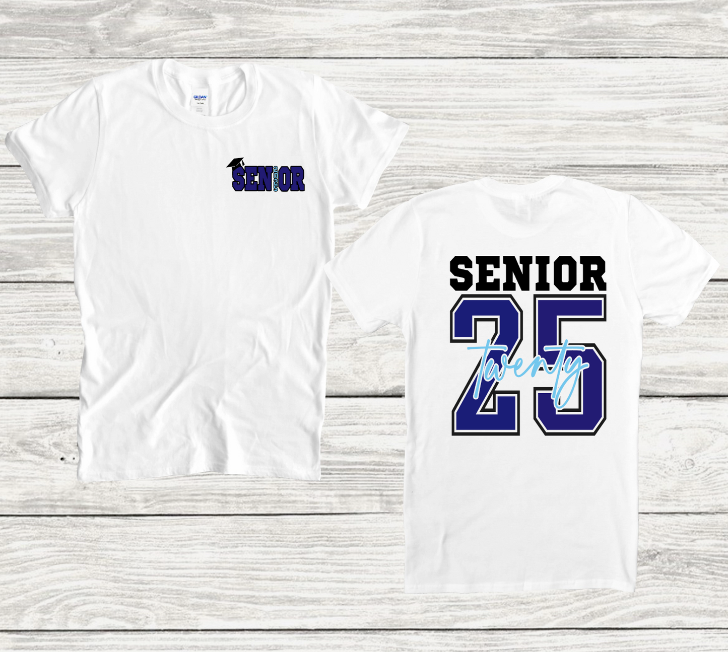 Senior 2025 Tee - Choose Your School Colors