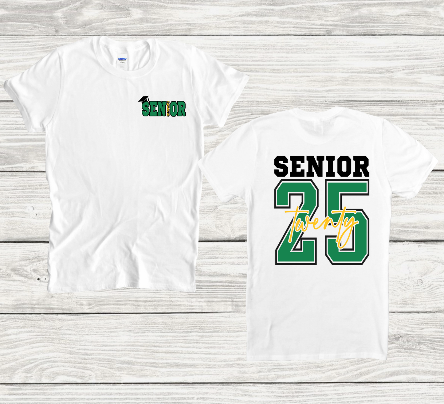 Senior 2025 Tee - Choose Your School Colors