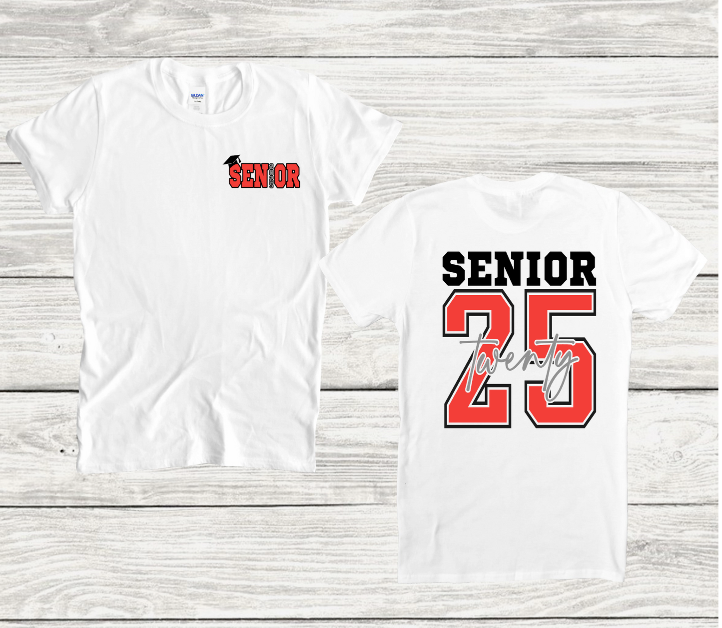 Senior 2025 Tee - Choose Your School Colors